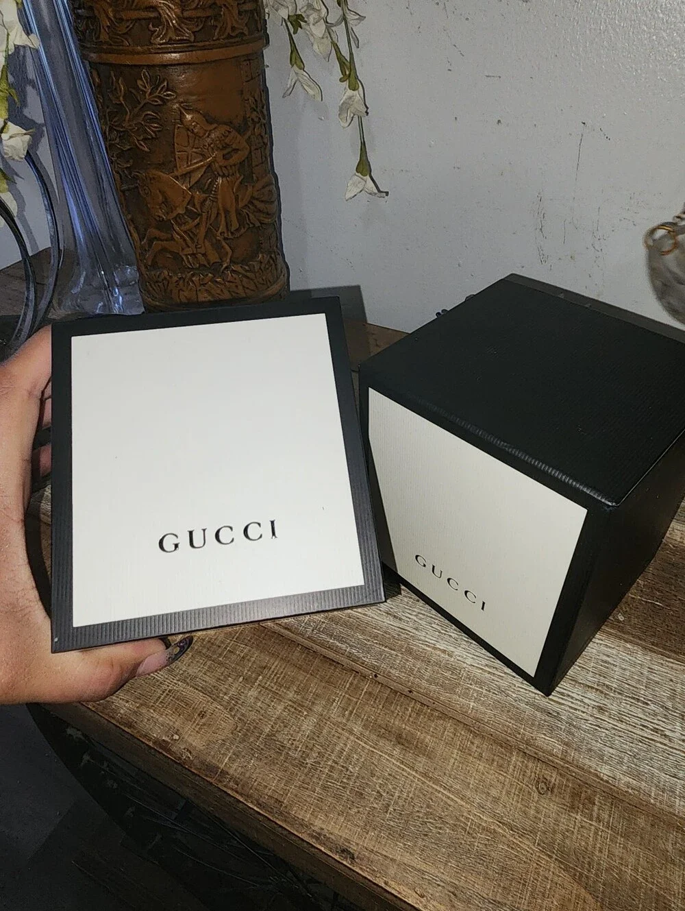 Authentic Gucci Sync YA137108 Rose Gold Green Rubber Strap Swiss Made Watch Box